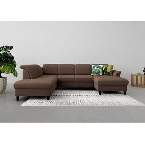 sit&more Wohnlandschaft »Maggiore U-Form«, wahlweise mit Kopfteilverstellung, Bettfunktion und Stauraum