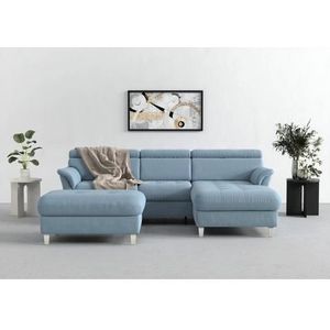 sit&more Ecksofa »Marano L-Form«, inklusive Kopfteilverstellung, wahlweise mit Bettfunktion, Bettkasten