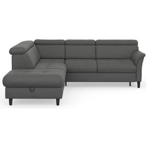 sit&more Ecksofa »Marano L-Form«, inklusive Kopfteilverstellung, wahlweise mit Bettfunktion, Bettkasten