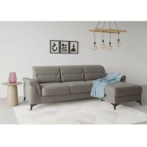 sit&more Ecksofa »Sinatra L-Form«, mit Recamiere, optional mit Kopfteilverstellung und Armteilfunktion