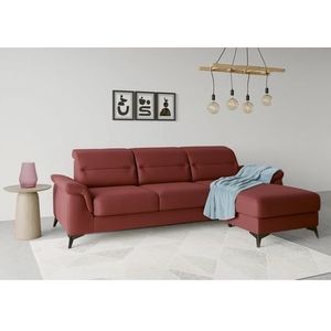 sit&more Ecksofa »Sinatra L-Form«, mit Recamiere, optional mit Kopfteilverstellung und Armteilfunktion