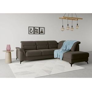 sit&more Ecksofa »Sinatra L-Form«, mit Ottomane, optional mit Kopfteilverstellung und Armteilfunktion
