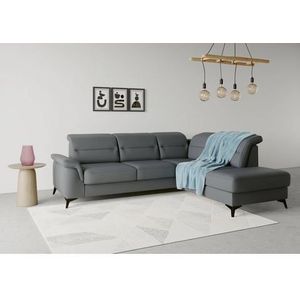 sit&more Ecksofa »Sinatra L-Form«, mit Ottomane, optional mit Kopfteilverstellung und Armteilfunktion