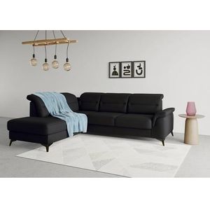 sit&more Ecksofa »Sinatra L-Form«, mit Ottomane, optional mit Kopfteilverstellung und Armteilfunktion