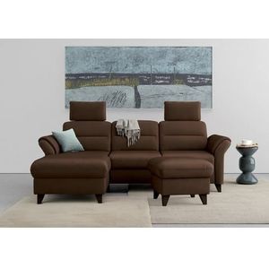 sit&more Ecksofa »Mellum L-Form«, Federkern, wahlweise mit Bettfunktion, Bettkasten und Armteilfunktion