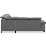 sit&more Ecksofa "Sinatra L-Form", optinal mit Kopfteilverstellung und Armteilfunktion, Metallfüße