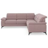 sit&more Ecksofa "Sinatra L-Form", optinal mit Kopfteilverstellung und Armteilfunktion, Metallfüße