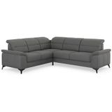 sit&more Ecksofa "Sinatra L-Form", optinal mit Kopfteilverstellung und Armteilfunktion, Metallfüße