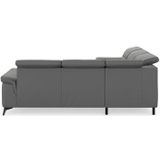 sit&more Ecksofa "Sinatra L-Form", optinal mit Kopfteilverstellung und Armteilfunktion, Metallfüße