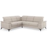 sit&more Ecksofa »Sinatra L-Form«, optinal mit Kopfteilverstellung und Armteilfunktion, Metallfüße