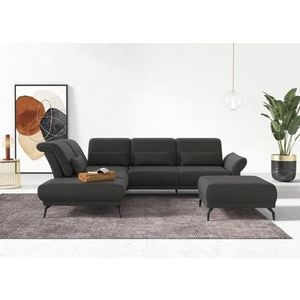 INOSIGN Ecksofa »Coco L-Form«, Sitztiefen-, Arm- und Kopfteilverstellung, Cord-Bezug, Fußhöhe 15 cm