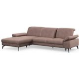 sit&more Ecksofa "Cabana L-Form", Recamiere, wahlweise mit Sitztiefen-, Armlehnen- und Kopfteilfunktion