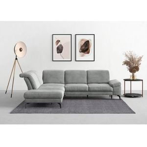 sit&more Ecksofa "Cabana L-Form", Ottomane, wahlweise mit Sitztiefen-,Armlehnen- und Kopfteilfunktion