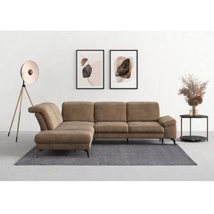 sit&more Ecksofa "Cabana L-Form", Ottomane, wahlweise mit Sitztiefen-,Armlehnen- und Kopfteilfunktion