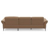 INOSIGN Ecksofa "Coco L-Form", Sitztiefen-, Arm- und Kopfteilverstellung, Cord-Bezug, Fußhöhe 15 cm