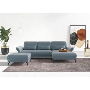 INOSIGN Ecksofa »Coco L-Form«, Sitztiefen-, Arm- und Kopfteilverstellung, Cord-Bezug, Fußhöhe 15 cm