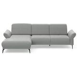 INOSIGN Ecksofa "Coco L-Form", Sitztiefen-, Arm- und Kopfteilverstellung, Cord-Bezug, Fußhöhe 15 cm