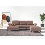 INOSIGN Ecksofa "Coco L-Form", Sitztiefen-, Arm- und Kopfteilverstellung, Cord-Bezug, Fußhöhe 15 cm