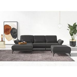 INOSIGN Ecksofa »Coco L-Form«, Sitztiefen-, Arm- und Kopfteilverstellung, Cord-Bezug, Fußhöhe 15 cm