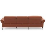 INOSIGN Ecksofa "Coco L-Form", Sitztiefen-, Arm- und Kopfteilverstellung, Cord-Bezug, Fußhöhe 15 cm