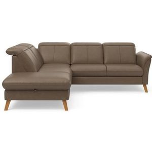 sit&more Ecksofa "Romero L-Form", wahlweise mit oder ohne TV-Funktion, Bettfunktion, Bettkasten