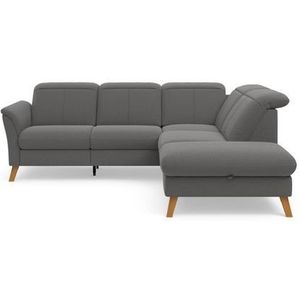 sit&more Ecksofa »Romero L-Form«, wahlweise mit oder ohne TV-Funktion, Bettfunktion, Bettkasten