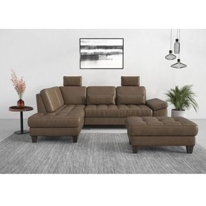 sit&more Ecksofa »Westham L-Form«, mit Ottomane, mit oder ohne Bettfunktion, Bettkasten, Verstellung