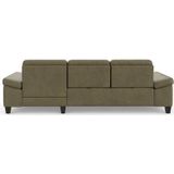 sit&more Ecksofa "Westham L-Form", Recamiere, mit oder ohne Bettfunktion, Bettkasten, Füße wengefarben