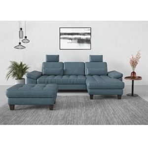 sit&more Ecksofa »Westham L-Form«, Recamiere, mit oder ohne Bettfunktion, Bettkasten, Füße wengefarben