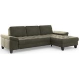 sit&more Ecksofa "Westham L-Form", Recamiere, mit oder ohne Bettfunktion, Bettkasten, Füße wengefarben