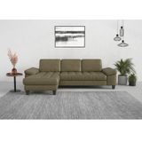 sit&more Ecksofa »Westham L-Form«, Recamiere, mit oder ohne Bettfunktion, Bettkasten, Füße wengefarben