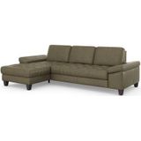 sit&more Ecksofa »Westham L-Form«, Recamiere, mit oder ohne Bettfunktion, Bettkasten, Füße wengefarben