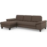 sit&more Ecksofa "Westham L-Form", Recamiere, mit oder ohne Bettfunktion, Bettkasten, Füße wengefarben
