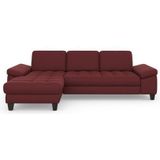 sit&more Ecksofa »Westham L-Form«, Recamiere, mit oder ohne Bettfunktion, Bettkasten, Füße wengefarben