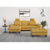 sit&more Ecksofa »Westham L-Form«, Recamiere, mit oder ohne Bettfunktion, Bettkasten, Füße wengefarben