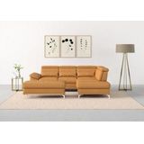 sit&more Ecksofa "Cabrio L-Form, mit Sitztiefenverstellung, Arm- und Kopfteilverstellung", 3 Nierenkissen, Federkern, optional Bettfunktion und Stauraum