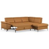 sit&more Ecksofa »Cabrio L-Form, mit Sitztiefenverstellung, Arm- und Kopfteilverstellung«, 3 Nierenkissen, Federkern, optional Bettfunktion und Stauraum