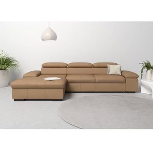 Home affaire Ecksofa »Alberto L-Form«, mit Kopfteilverstellung, wahlweise mit Bettfunktion
