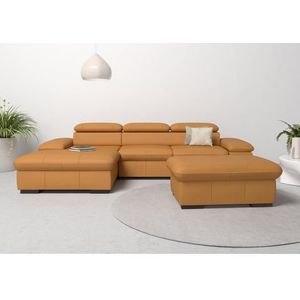 Home affaire Ecksofa »Alberto L-Form«, mit Kopfteilverstellung, wahlweise mit Bettfunktion