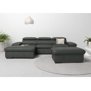 Home affaire Ecksofa »Alberto L-Form«, mit Kopfteilverstellung, wahlweise mit Bettfunktion