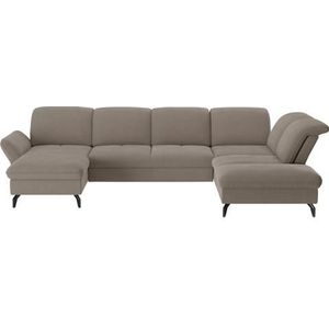 sit&more Wohnlandschaft »Leandro U-Form«, Wahlweise mit Bett-, Kopfteil - und Armlehnfunktion, sowie Bettkasten