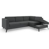 sit&more Ecksofa "Olsen L-Form", inklusive Sitztiefenverstellung, wahlweise mit Bettfunktion, 15cm hoch