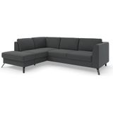 sit&more Ecksofa "Olsen L-Form", inklusive Sitztiefenverstellung, wahlweise mit Bettfunktion, 15cm hoch