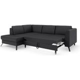 sit&more Ecksofa "Olsen L-Form", inklusive Sitztiefenverstellung, wahlweise mit Bettfunktion, 15cm hoch