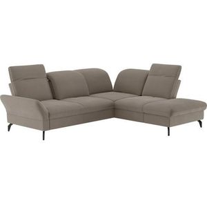 sit&more Ecksofa "Leandro L-Form", Wahlweise mit Bett-, Kopfteil - und Armlehnfunktion, sowie Stauraum