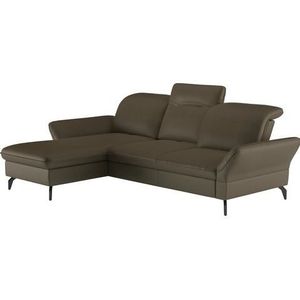 sit&more Ecksofa »Leandro L-Form«, Wahlweise mit Bett-, Kopfteil - und Armlehnfunktion, sowie Bettkasten