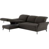 sit&more Ecksofa "Leandro L-Form", Wahlweise mit Bett-, Kopfteil - und Armlehnfunktion, sowie Bettkasten