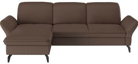 sit&more Ecksofa »Leandro L-Form«, Wahlweise mit Bett-, Kopfteil - und Armlehnfunktion, sowie Bettkasten