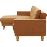 sit&more Ecksofa "Orient 5 L-Form", mit Strass-Stein, wahlweise mit Bettfunktion und Bettkasten