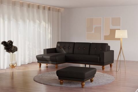 sit&more Ecksofa "Orient 5 L-Form", mit Strass-Stein, wahlweise mit Bettfunktion und Bettkasten